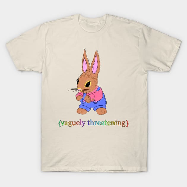 Vaguely Threatening Bunny T-Shirt by RadicalLizard